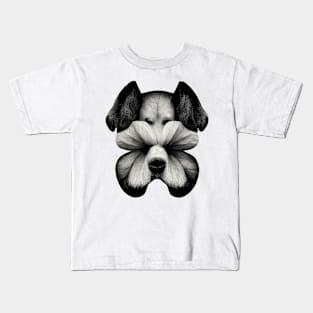 Flowering Dog Series Kids T-Shirt